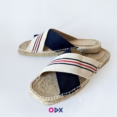 Mule pour homme en jute halfa - Toile