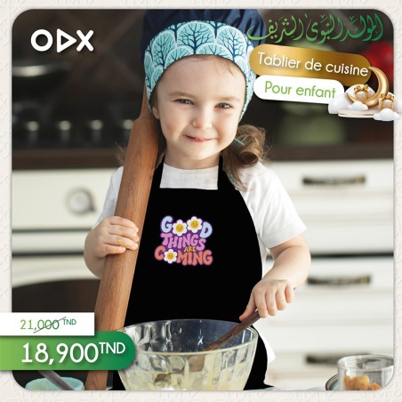 Tablier de cuisine pour enfant : Good things are coming