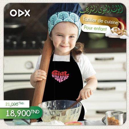 Tablier de cuisine pour enfant : Girl power