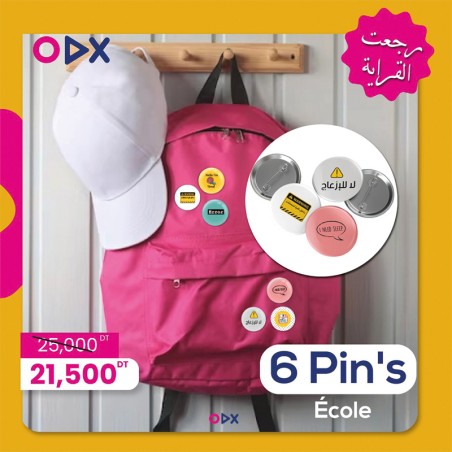 6 Pin's - Ecole