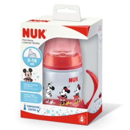 NUK Tasse Mickey Mouse First Choice Rouge 6-18 Mois 150ml