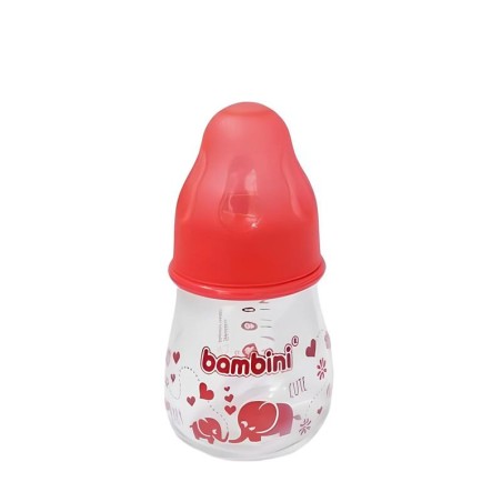 Bambini - Mini Biberon en verre - Tétine en silicone - 80ml