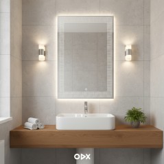 Miroir Rectangulaire avec Cadre à Carreaux
