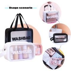Ensemble de 3 Sacs à Cosmétiques - Washbag