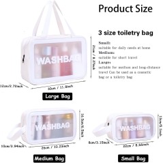 Ensemble de 3 Sacs à Cosmétiques - Washbag Ensemble de 3 Sacs à Cosmétiques - Washbag