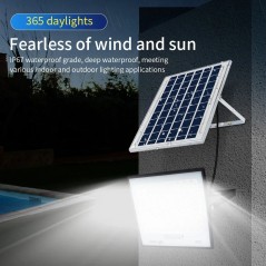 Projecteur solaire LED étanche détecteur lumière avec télécommande - 300w