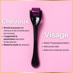 Dermaroller Visage- Corps & Cuir Chevelu – Stimule le Collagène Dermaroller Visage- Corps & Cuir Chevelu – Stimule le Collagène