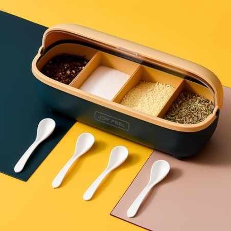 Boîte à Épices avec Couvercle - Design Élégant