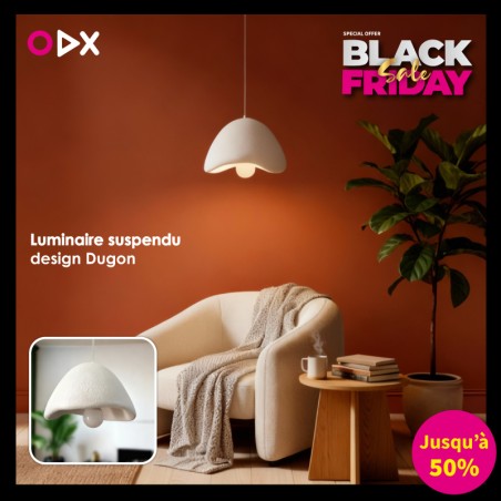 Luminaire suspendu design Dugon – Le charme naturel du style Wabi-Sabi