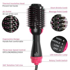 Hair Dryer and Styler - Hot Air Brush - 1200W - One Step Hair Dryer and Styler - Hot Air Brush - 1200W - One Step
