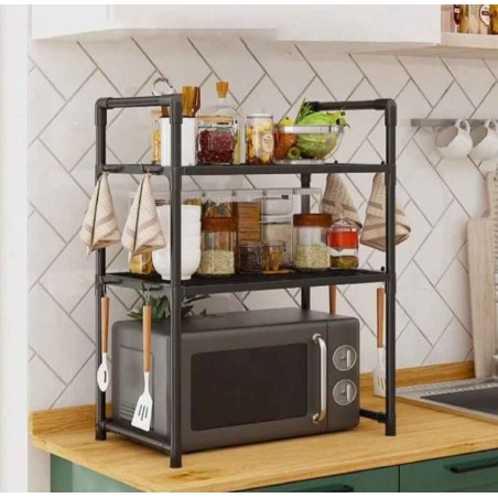 Étagère pour Micro-Ondes Réglable et Extensible