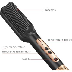 Brosse Lissante Électrique 2-en-1 — Pour un Salon Professionnel à la Maison