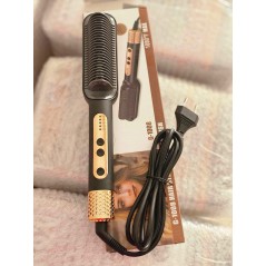 Brosse Lissante Électrique 2-en-1 — Pour un Salon Professionnel à la Maison