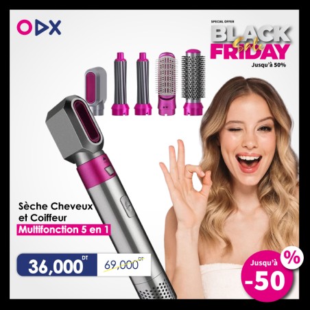 Sèche cheveux et coiffeur multifonction 5 en 1 - 800–1250 W