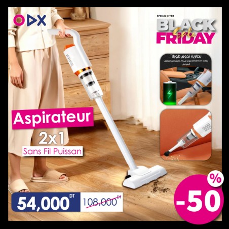 Aspirateur Sans Fil Puissant - Nettoyage Facile et Rapide