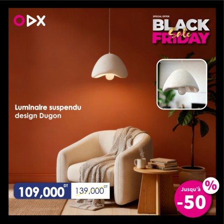 Luminaire suspendu design Dugon – Le charme naturel du style Wabi-Sabi