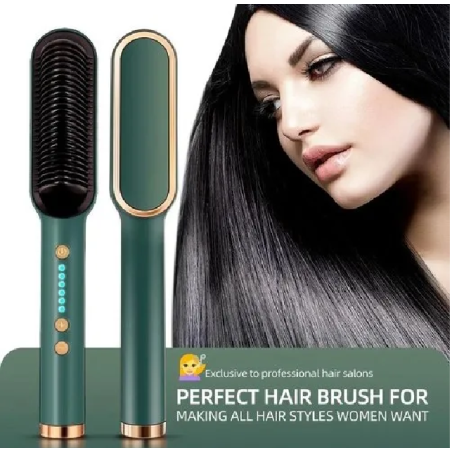 Brosse lissante chauffante en céramique