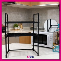 Étagère pour micro-ondes réglable et extensible