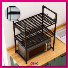 Étagère pour micro-ondes réglable et extensible
