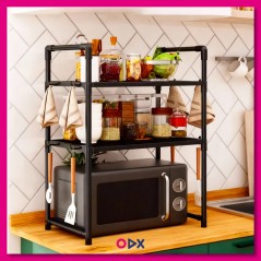 Étagère pour micro-ondes réglable et extensible