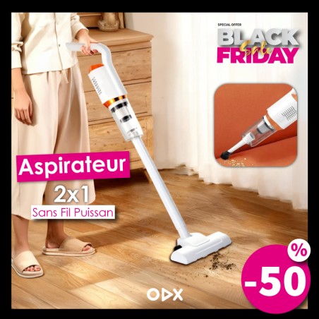 Aspirateur sans fil - Nettoyage facile et rapide