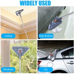 Balai de nettoyage triangulaire réglable