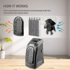 Mini chauffage électrique mural – 400W