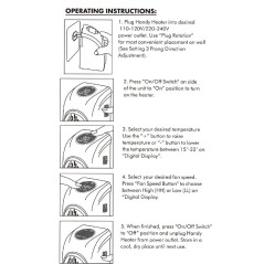 Mini chauffage électrique mural – 400W