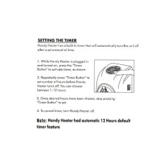 Mini chauffage électrique mural – 400W