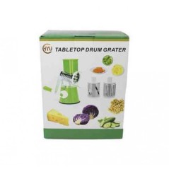 Trancheuse à légumes - Coupeur râpe hachoir avec 3 lames cylindriques en acier inoxydable Trancheuse à légumes - Coupeur râpe hachoir avec 3 lames cylindriques en acier inoxydable