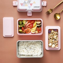 Boîte à lunch hermétique en plastique