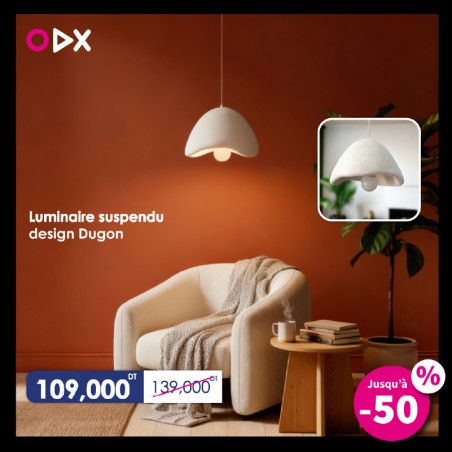 Luminaire suspendu design Dugon – Le charme naturel du style Wabi-Sabi