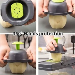 16pcs Set,Vegetable Chopper, Multifunctional Fruit Slicer, Manual Food Grater, Vegetable Slicer, Cutter With Container