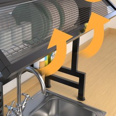 Égouttoir à vaisselle en acier inoxydable