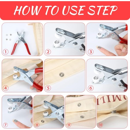 Pince à Pression multifonctionnelle avec 100 Boutons