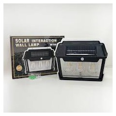 Applique murale solaire à détection de mouvement