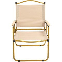 Chaise pliable en acier et bois - Grand modèle