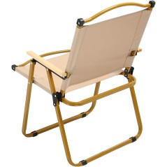 Chaise pliable en acier et bois - Grand modèle