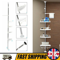 Étagère de salle de bain à 4 niveaux