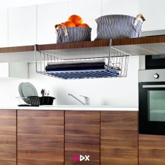 Panier de rangement suspendu en métal