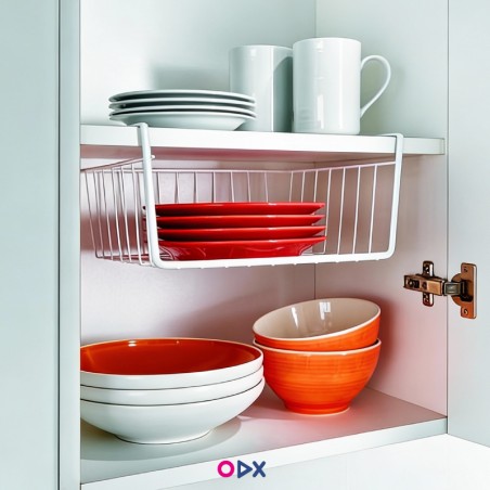 Panier de rangement suspendu en métal