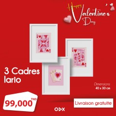 3 Cadres lario - Jeu de carte