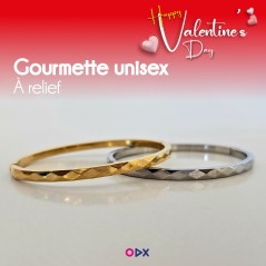 Gourmette unisexe - À relief