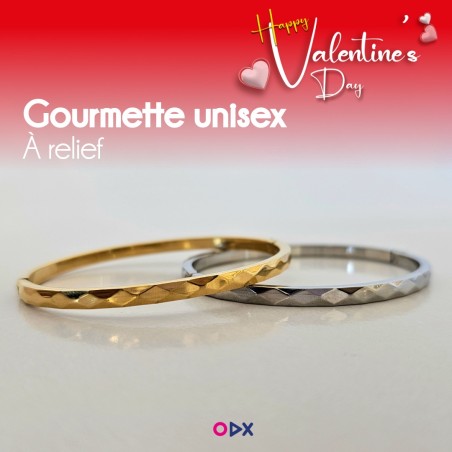 Gourmette unisexe - À relief