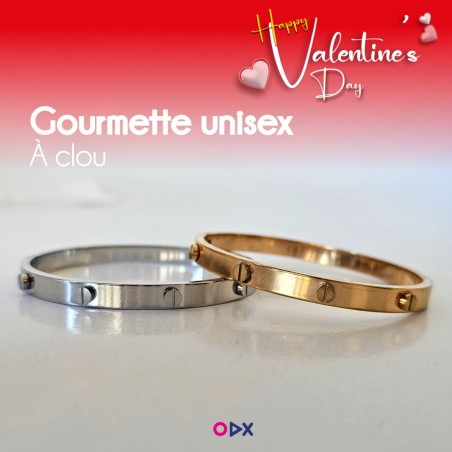 Gourmette unisexe - À clou