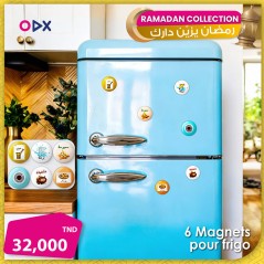 6 Magnets pour frigo - Saveurs de Tunisie