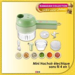 Mini Hachoir électrique sans fil 4 en 1