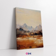 Tableau décoratif en toile - Montagnes brumeuses