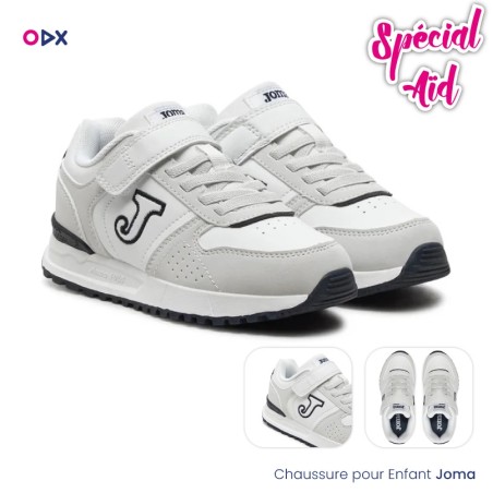 Chaussure joma pour enfant - Tornado JR 2433 Blanc Noir