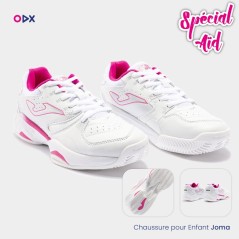 Chaussure joma pour enfant - Master 1000 pour fille 2332 Blanc Fuchsia